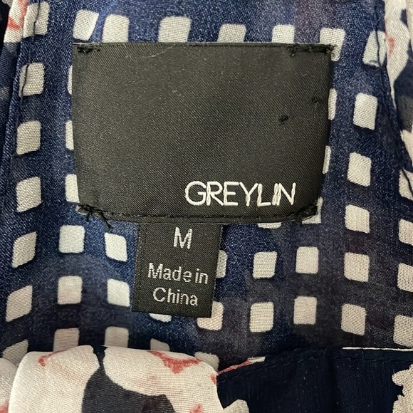 Greylin Halter Chiffon Floral Top - Picture 7 of 8